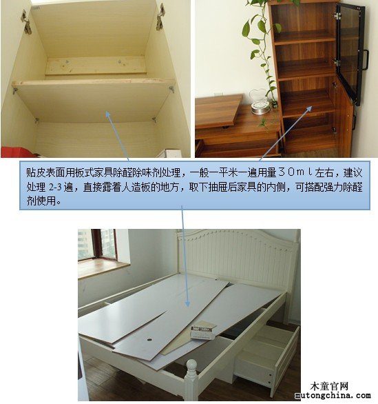 板式貼皮家具除甲醛
